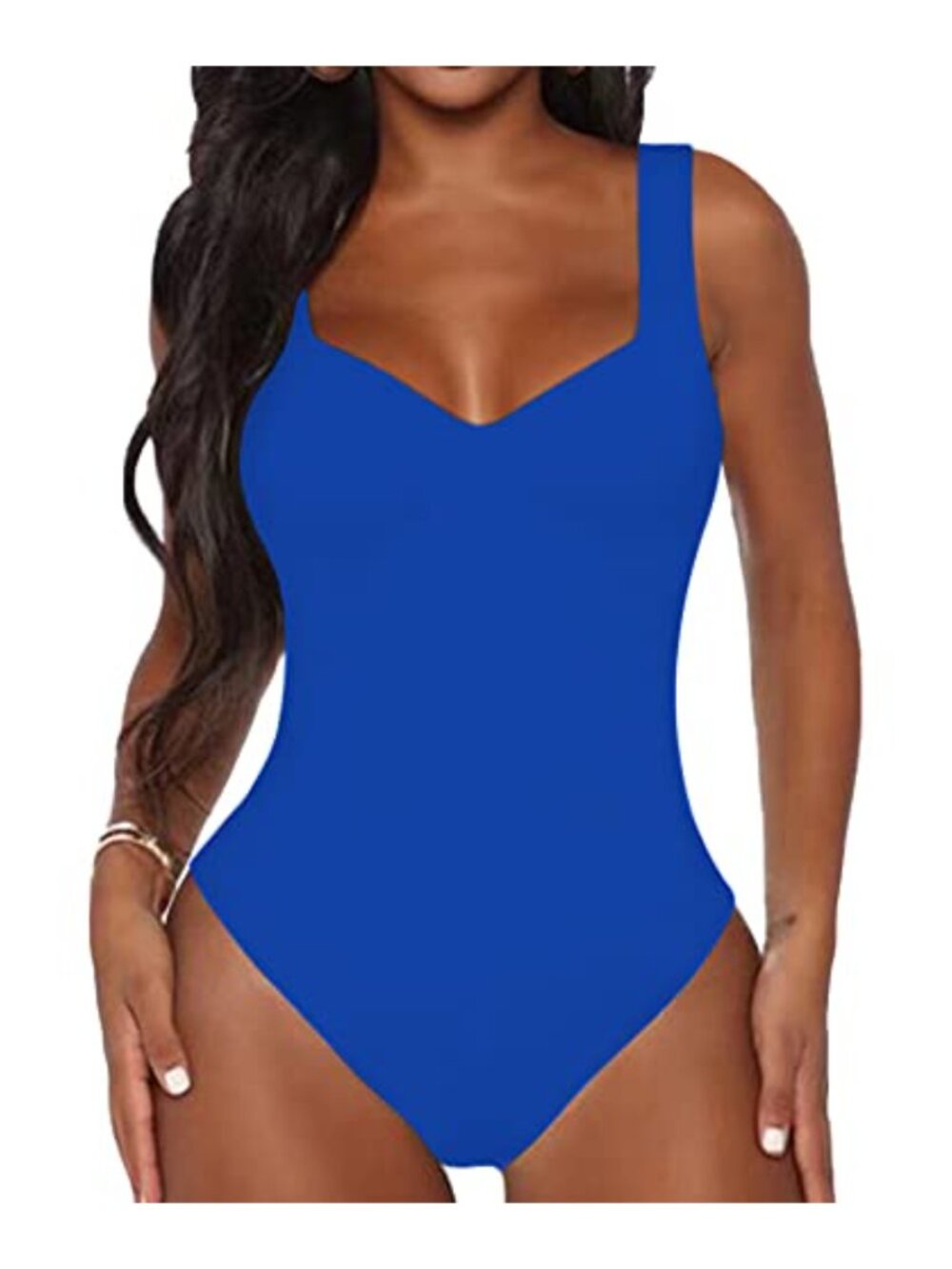 Sleeveless V Neck Tank Bodysuit Pull On Hand Wash Athletic Chic